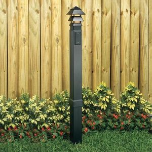 Arlington GP37B UV Rated Plastic Support 37-Inch Height Black Gard-N-Post