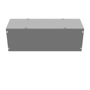 Milbank 8824-GSC1-NK ANSI 61 Gray Polyester Powder Coated G90 Gauge Steel Lay-In Wireway 24-Inch x 8-Inch x 8-Inch