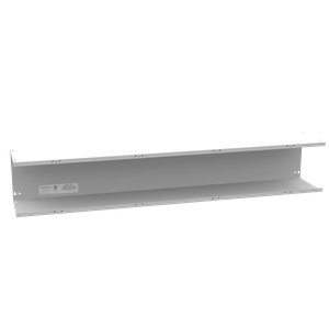 Milbank 8848-GSC1-NK ANSI 61 Gray Polyester Powder Coated G90 Gauge Steel Lay-In Wireway 48-Inch x 8-Inch x 8-Inch