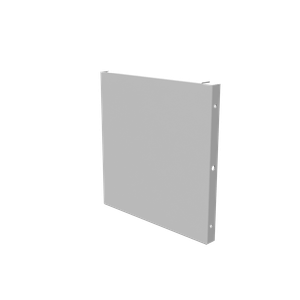 Milbank 88GE-NK Wireway End Without Knockout 8-Inch x 8-Inch Steel ANSI 61 Gray Polyester Powder Coated