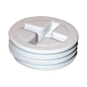 Rab R9 Natural Precision Die Cast Or Stamped Aluminum Round Slotted Phillips Close Up Plug 1/2-Inch