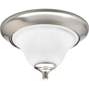 Progress Lighting P3475-09 1-Light Ceiling Fixture 100-Watt 120-Volt Brushed Nickel Trinity