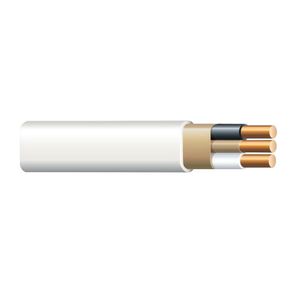 Solid Copper Type NM-B Non-Metallic Sheathed Cable With Grounding 14/2 100-ft Box White