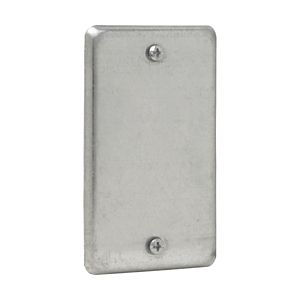 Crouse-Hinds TP608 Steel Flat Utility Box Blank Cover 2-1/8-Inch x 4-Inch