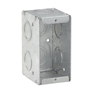 Crouse-Hinds TP682 Steel Screw-On Mount 1-Gang Masonry Box 1-15/16-Inch x 3-3/4-Inch x 2-1/2Inch