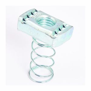 B-Line N228ZN Zinc Electroplated Steel 200 Series Channel Nut With Spring 3/8-Inch