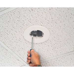 Arlington FL430 Plastic Suspended Ceiling Box 7.380-Inch x 3.085-Inch 27-Cubic-Inch Cam-Light