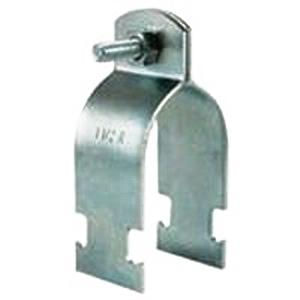 B-Line B2015PAZN Zinc Electroplated 12 Gauge Low Carbon Steel 2-Piece Pre-Assembled Pipe And Conduit Clamp 3-Inch