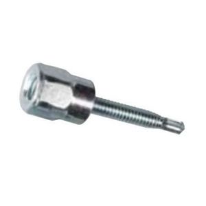 Metallics JRSV25100 Zinc Plated Steel Vertical Mount 17 Point Threaded Rod Anchor 1/4-Inch x 1-Inch