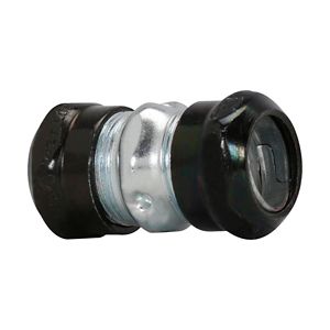 Crouse-Hinds 666RT Zinc Plated Steel Raintight EMT Compression Coupling 2-1/2-Inch