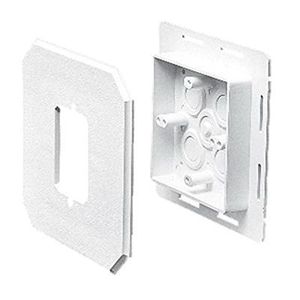 Arlington 8081FC Plastic Surface/Vertical Mount 1-Gang Siding Box Kit 6.65-Inch x 6.65-Inch x 0.75-Inch