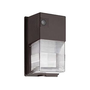 Lithonia Lighting TWS-LED-P1-50K-MVOLT-PE-DDBM4 TWS Series Dusk to Dawn LED Wall Pack 120 - 277-Volt Dark Bronze Contractor Select