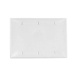 Leviton 88033 Thermoset Box Mount Standard Size 3-Gang Blank Wallplate White