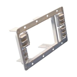 Erico MP34P Plain Acrylonitrile Butadiene Styrene Flush 3 Or 4-Gang Plastic Low Voltage Mounting Plate Caddy