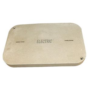 Quazite PG2436HA0017 Polymer Concrete PG Style 15-Tier Cover With 2 Bolts Logo: ELECTRIC