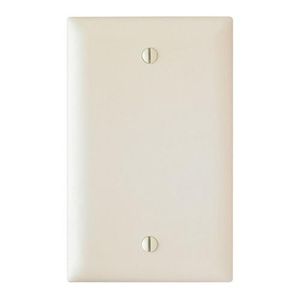 Pass & Seymour TP13-LA Nylon Box Mount Standard Size 1-Gang Blank Wallplate Light Almond TradeMaster