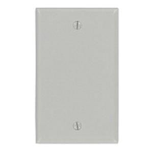 Leviton 87014 Thermoset Box Mount Standard Size 1-Gang Blank Wallplate Gray