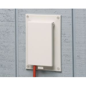 Arlington DBVR1W Textured UV Rated Plastic 1-Gang Recessed Non-Metallic Low Profile Box 4.934-Inch x 7.186-Inch x 5.16-Inch 22-Cubic-Inch In-Box